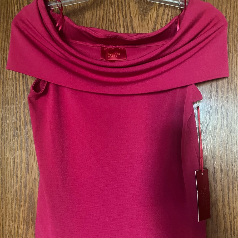 Jennifer Lopez,  Berry Craze (Barbie Pink) off the shoulder top.